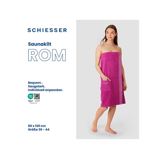 Schiesser Ręcznik w kolorze różowym do sauny Schiesser 80x130 cm promocyjna cena Limango Polska