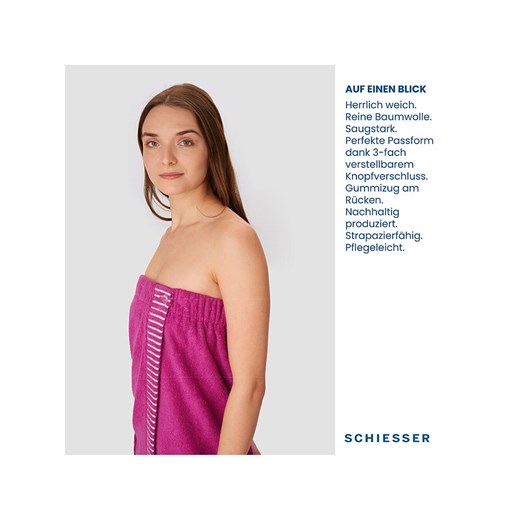 Schiesser Ręcznik w kolorze różowym do sauny Schiesser 80x130 cm okazja Limango Polska