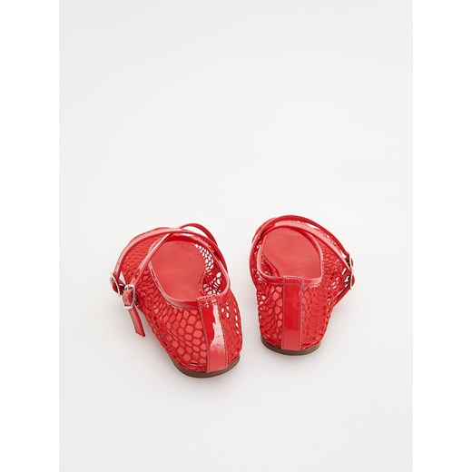 Reserved - Baleriny z siatką - czerwony Reserved 37 Reserved