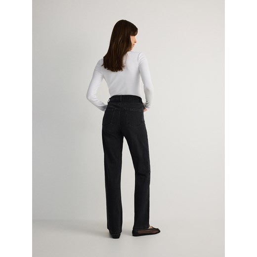 Jeansy damskie Reserved z tkaniny 