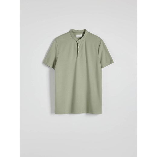 Reserved - Koszulka polo regular - jasnozielony ze sklepu Reserved w kategorii T-shirty męskie - zdjęcie 174821850