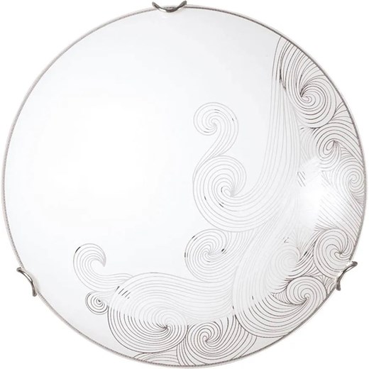 Szklany plafon ze zdobieniami 40 cm - S917-Balia ze sklepu Edinos.pl w kategorii Lampy sufitowe - zdjęcie 174823504