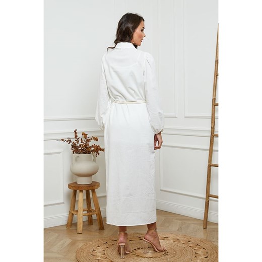 La Compagnie Du Lin Sukienka w kolorze biaÅ‚ym La Compagnie Du Lin M promocja Limango Polska