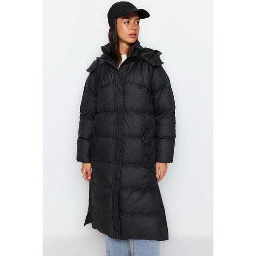 trendyol Płaszcz zimowy w kolorze czarnym Trendyol L Limango Polska wyprzedaż