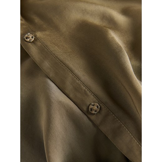 Reserved - Sukienka midi - oliwkowy Reserved XS Reserved