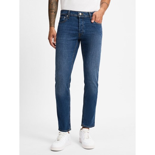 Jack & Jones Jeansy Mężczyźni denim jednolity Jack & Jones 33-32 vangraaf