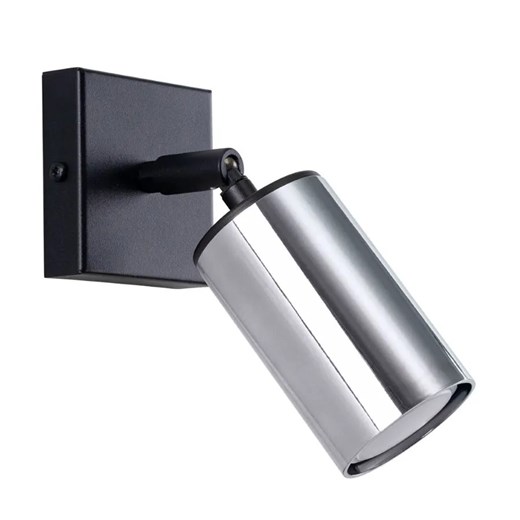 Kinkiet reflektor tuba czarny + chrom - A576-Wezo Lumes One Size Edinos.pl