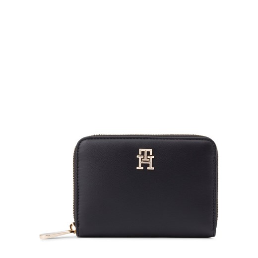 Tommy Hilfiger Portfel damski Kobiety Sztuczna skóra czarny jednolity ze sklepu vangraaf w kategorii Portfele damskie - zdjęcie 174834693