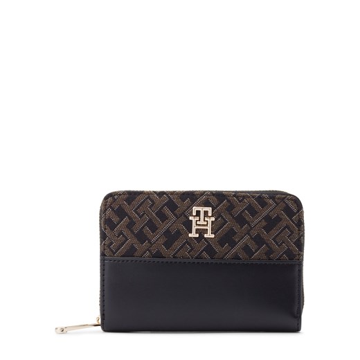Tommy Hilfiger Portfel damski Kobiety Sztuczna skóra czarny wzorzysty ze sklepu vangraaf w kategorii Portfele damskie - zdjęcie 174834694