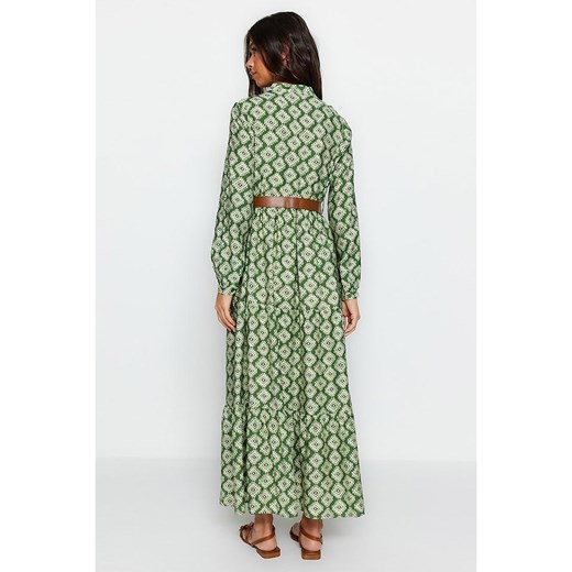 trendyol Sukienka w kolorze zielono-białym Trendyol 40 Limango Polska wyprzedaż
