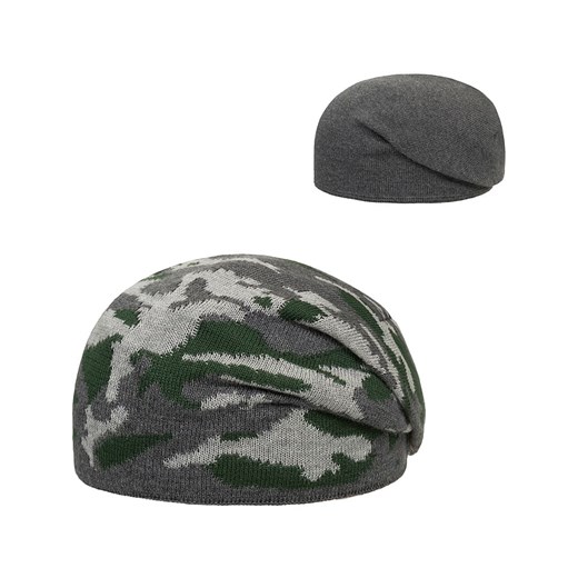 Döll Dwustronna czapka beanie w kolorze antracytowym ze sklepu Limango Polska w kategorii Czapki dziecięce - zdjęcie 174837130