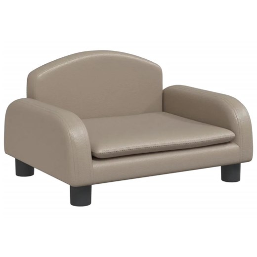 Dziecięca sofa z ekoskóry cappuccino - Velira 3X ze sklepu Edinos.pl w kategorii Meble dziecięce - zdjęcie 174838774