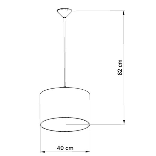 Lampa wisząca z abażurem dla fana sportu - A595-Boxa Lumes One Size Edinos.pl