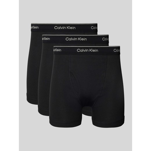 Obcisłe bokserki z pasem z logo w zestawie 3 szt. model ‘BOXER BRIEF’ ze sklepu Peek&Cloppenburg  w kategorii Majtki męskie - zdjęcie 174840043