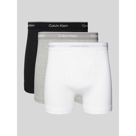 Obcisłe bokserki z pasem z logo w zestawie 3 szt. model ‘BOXER BRIEF’ ze sklepu Peek&Cloppenburg  w kategorii Majtki męskie - zdjęcie 174840060