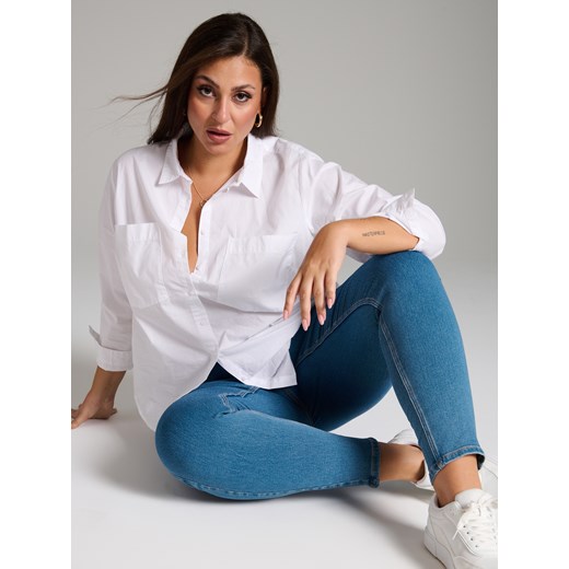 Sinsay - Jegginsy PLUS SIZE - niebieski Sinsay 52 Sinsay