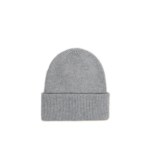 Cropp - Szara czapka beanie z dodatkiem wiskozy - jasny szary ze sklepu Cropp w kategorii Czapki zimowe damskie - zdjęcie 174842792
