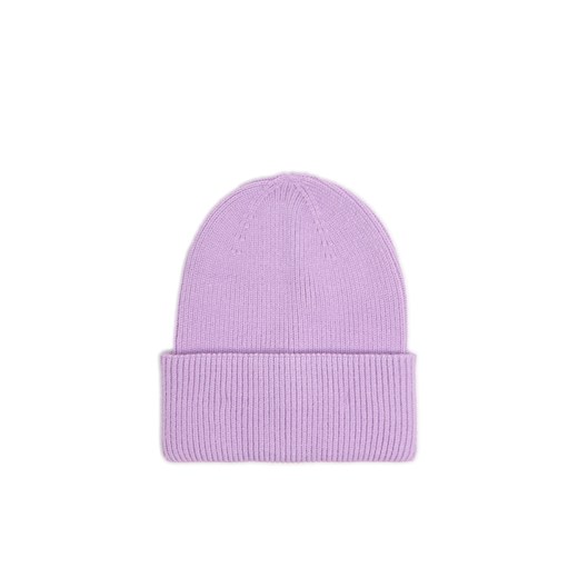 Cropp - Różowa czapka beanie z dodatkiem wiskozy - różowy ze sklepu Cropp w kategorii Czapki zimowe damskie - zdjęcie 174842794