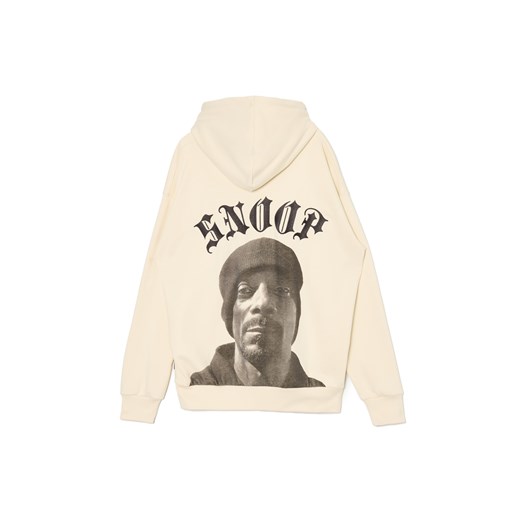Cropp - Bluza z kapturem Snoop Dogg - kremowy Cropp M Cropp