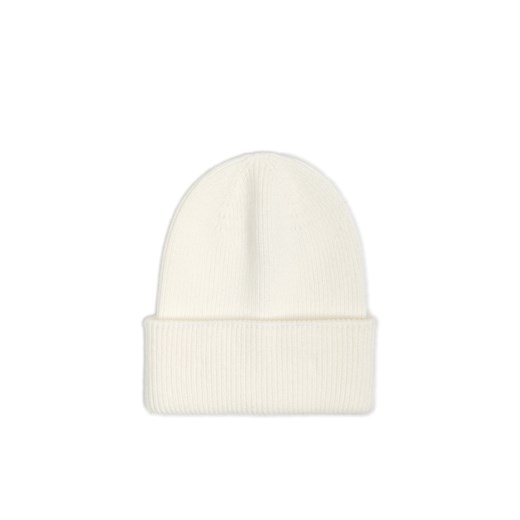 Cropp - Biała czapka beanie z dodatkiem wiskozy - biały ze sklepu Cropp w kategorii Czapki zimowe damskie - zdjęcie 174843562