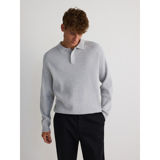 Reserved - Bawełniane spodnie chino slim - czarny Reserved 36 Reserved