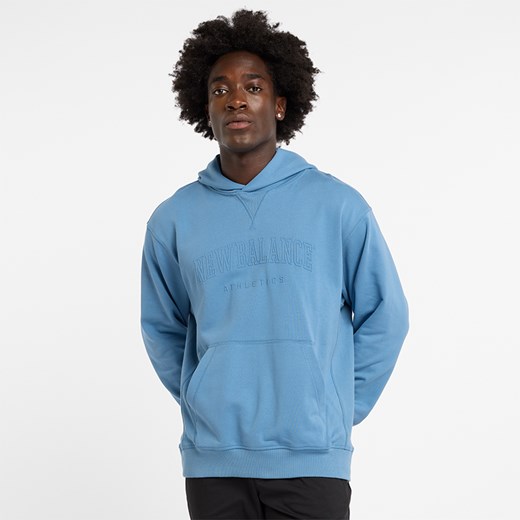 Bluza męska New Balance MT43500HEB – niebieska ze sklepu New Balance Poland w kategorii Bluzy męskie - zdjęcie 174844333