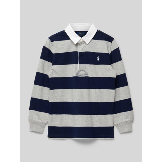 Koszulka polo z wyhaftowanym logo ze sklepu Peek&Cloppenburg  w kategorii Bluzki dziewczęce - zdjęcie 174845434
