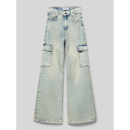 Jeansy z kieszeniami cargo model ‘SLIM’ ze sklepu Peek&Cloppenburg  w kategorii Spodnie dziewczęce - zdjęcie 174848681