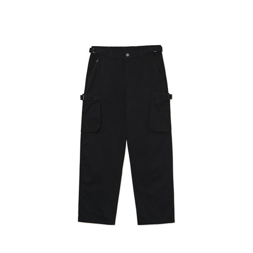 Cropp - Czarne spodnie loose z regulacją - czarny ze sklepu Cropp w kategorii Spodnie męskie - zdjęcie 174848862