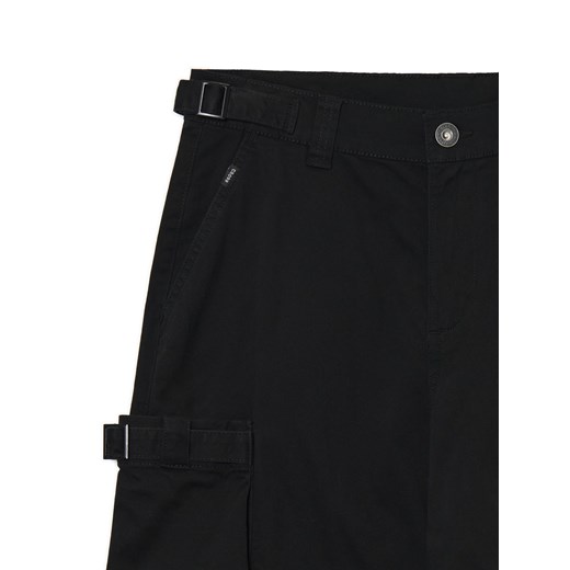 Cropp - Czarne spodnie loose z regulacją - czarny Cropp 32 Cropp
