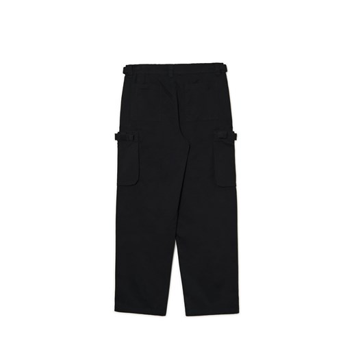 Cropp - Czarne spodnie loose z regulacją - czarny Cropp 32 Cropp