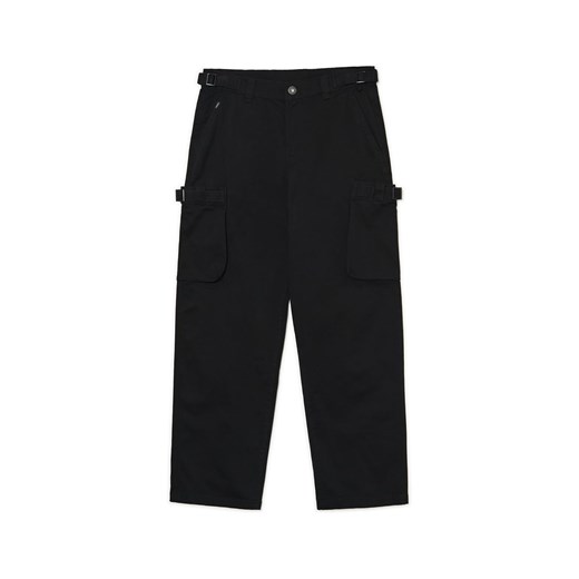 Cropp - Czarne spodnie loose z regulacją - czarny Cropp 38 Cropp