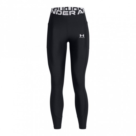 Damskie legginsy treningowe Under Armour Heatgear Rib Legging - czarne ze sklepu Sportstylestory.com w kategorii Spodnie damskie - zdjęcie 174849272