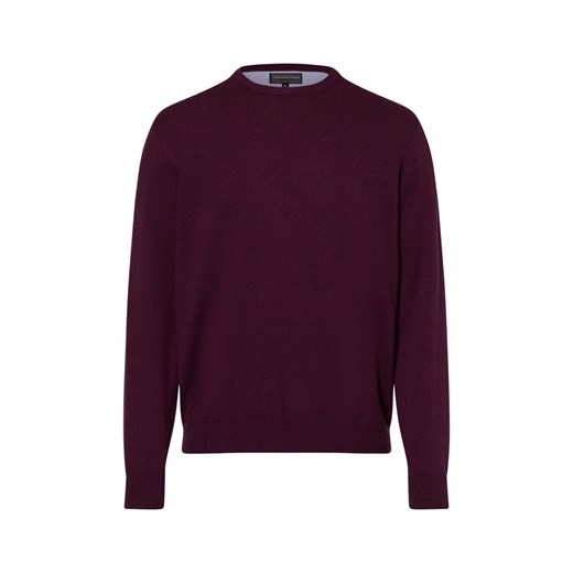 Finshley & Harding Sweter z dodatkiem kaszmiru Mężczyźni drobna dzianina bordowy Finshley & Harding XXL okazja vangraaf