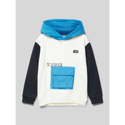 Bluza z kapturem i detalami z logo ze sklepu Peek&Cloppenburg  w kategorii Bluzy chłopięce - zdjęcie 174852234