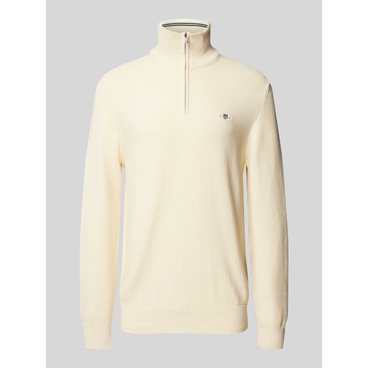 Sweter z wyhaftowanym logo ze sklepu Peek&Cloppenburg  w kategorii Swetry męskie - zdjęcie 174852601