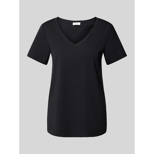 T-shirt z dekoltem w serek ze sklepu Peek&Cloppenburg  w kategorii Bluzki damskie - zdjęcie 174852694