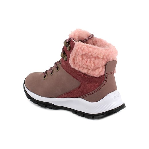 Primigi Skórzane botki zimowe w kolorze jasnoróżowo-brązowym Primigi 31 promocyjna cena Limango Polska