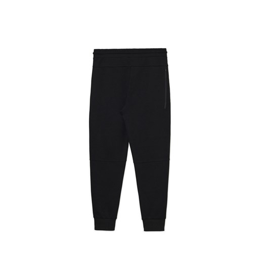 Cropp - Dresowe joggery z kieszeniami na zamek - czarny Cropp XL Cropp