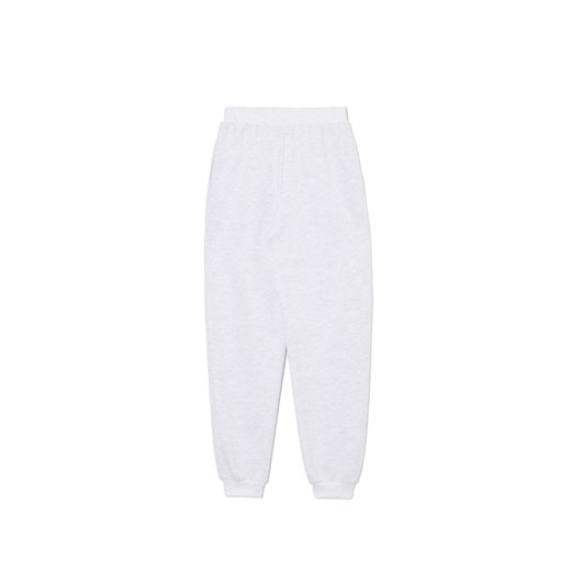 Cropp - Jasnoszare dresowe joggery z nadrukiem - jasny szary Cropp L Cropp