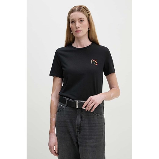 PS Paul Smith t-shirt damski kolor czarny W2R.G799.NP4842 ze sklepu ANSWEAR.com w kategorii Bluzki damskie - zdjęcie 174859050
