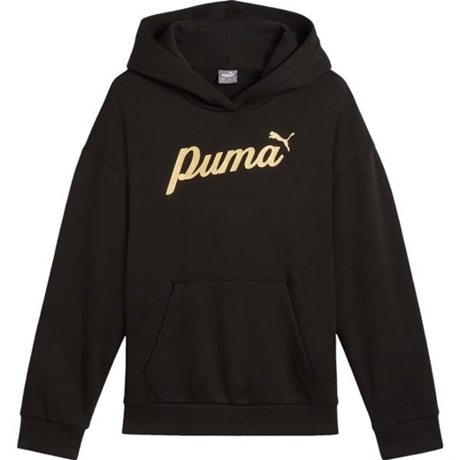 Bluza juniorska Ess+ Script Metallic Hoodie Jr Puma ze sklepu SPORT-SHOP.pl w kategorii Bluzy dziewczęce - zdjęcie 174860633