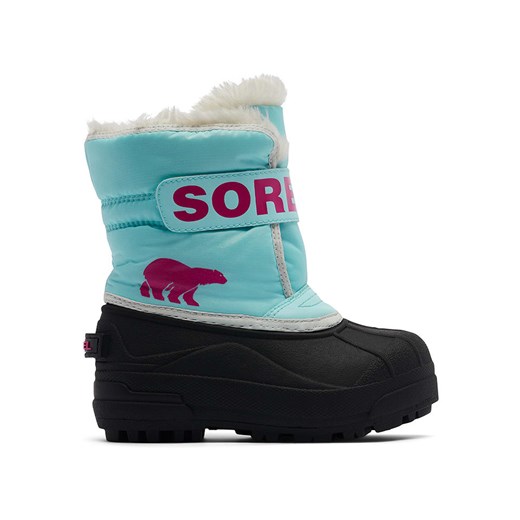 Sorel Kozaki zimowe &quot;Snow Commander&quot; w kolorze turkusowo-czarnym ze sklepu Limango Polska w kategorii Buty zimowe dziecięce - zdjęcie 174861384