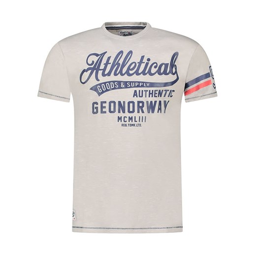 Geographical Norway Koszulka &quot;Jortlab&quot; w kolorze szarym ze sklepu Limango Polska w kategorii T-shirty męskie - zdjęcie 174861853