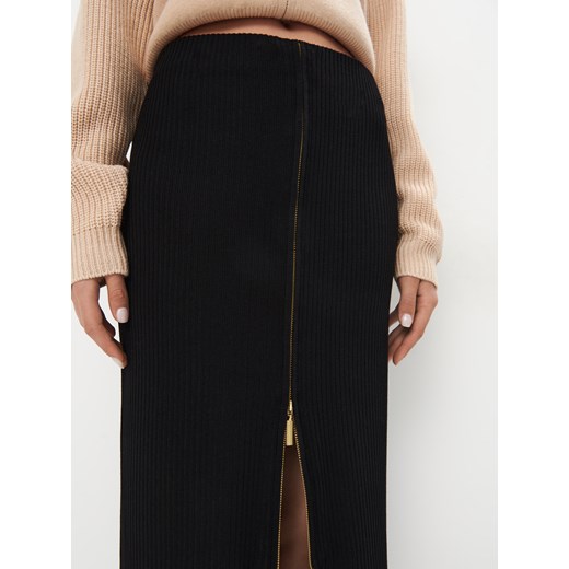Mohito - Spódnica midi z wiskozy - czarny Mohito XL Mohito