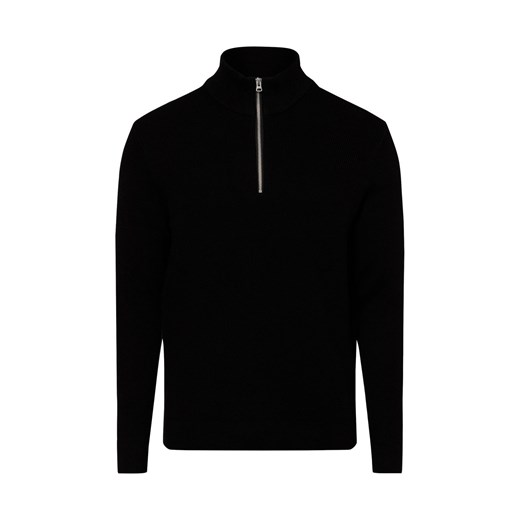 Only&Sons Sweter - ONSPhil Mężczyźni drobna dzianina czarny jednolity ze sklepu vangraaf w kategorii Swetry męskie - zdjęcie 174862901