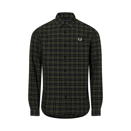 Fred Perry Męskie koszule rekreacyjne Mężczyźni Regular Fit Bawełna groszkowy w kratkę ze sklepu vangraaf w kategorii Koszule męskie - zdjęcie 174862902