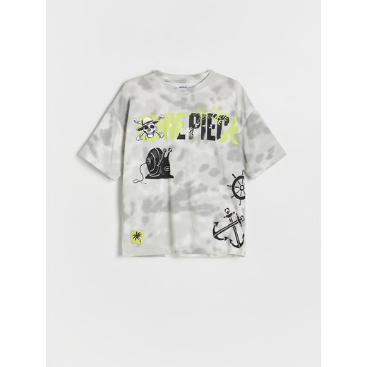 Reserved - T-shirt oversize One Piece - jasnoszary Reserved 170 (13-14 lat) Reserved