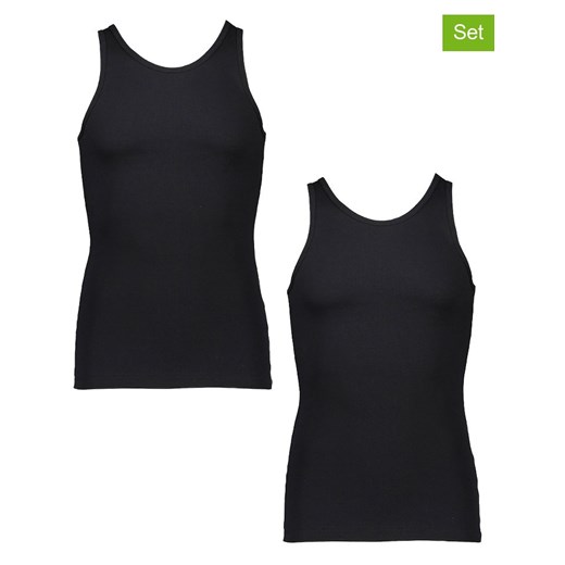 Skiny Podkoszulki (2 szt.) w kolorze czarnym Skiny L okazja Limango Polska