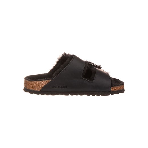 Birkenstock Skórzane klapki "Arizona" w kolorze czarnym 40 promocyjna cena Limango Polska